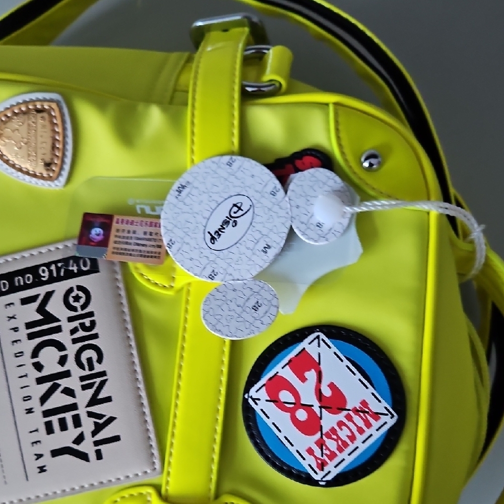 Mickey Expedition Team Bright Yellow Backpack - NWT - Picture 8 of 9